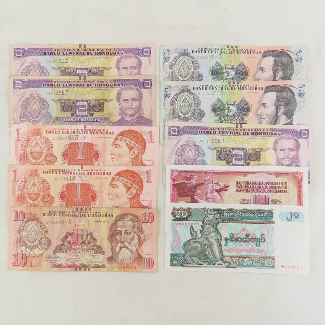 Honduras, Venezuela, Mexico & other world currency - 4