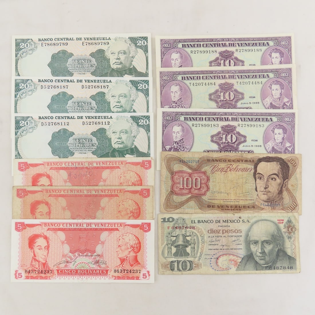 Honduras, Venezuela, Mexico & other world currency - 5