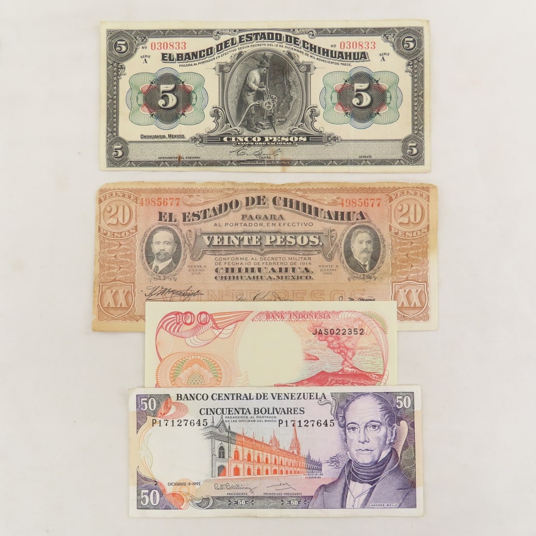 Honduras, Venezuela, Mexico & other world currency - 6