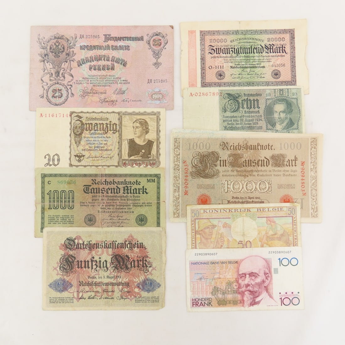 Germany, France, Russia & other world currency - 3