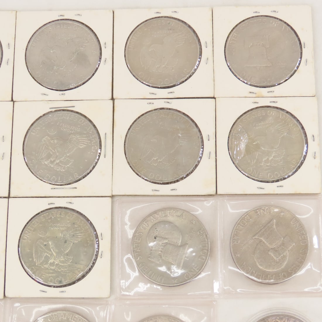 59 Eisenhower Dollars & 1 1968 Silver Kennedy Half - 7