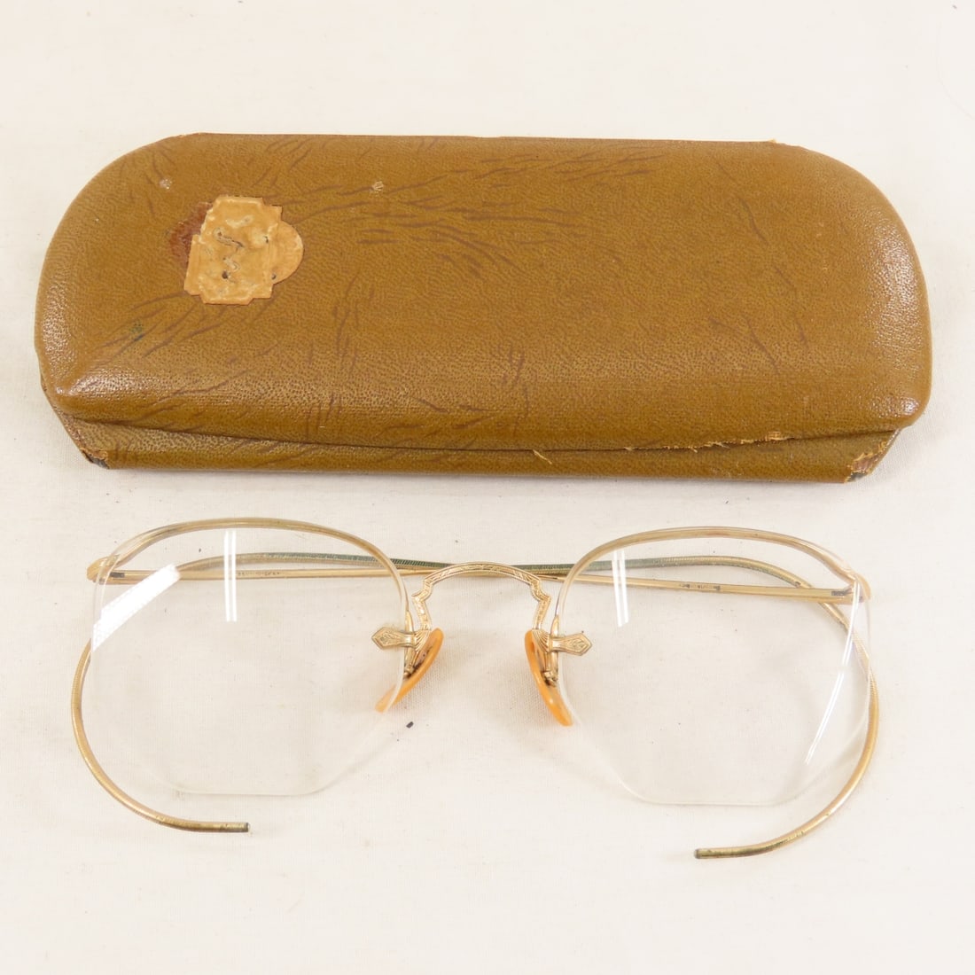 7 Gold Filled Antique Eyeglasses, Parts and Cases - 2