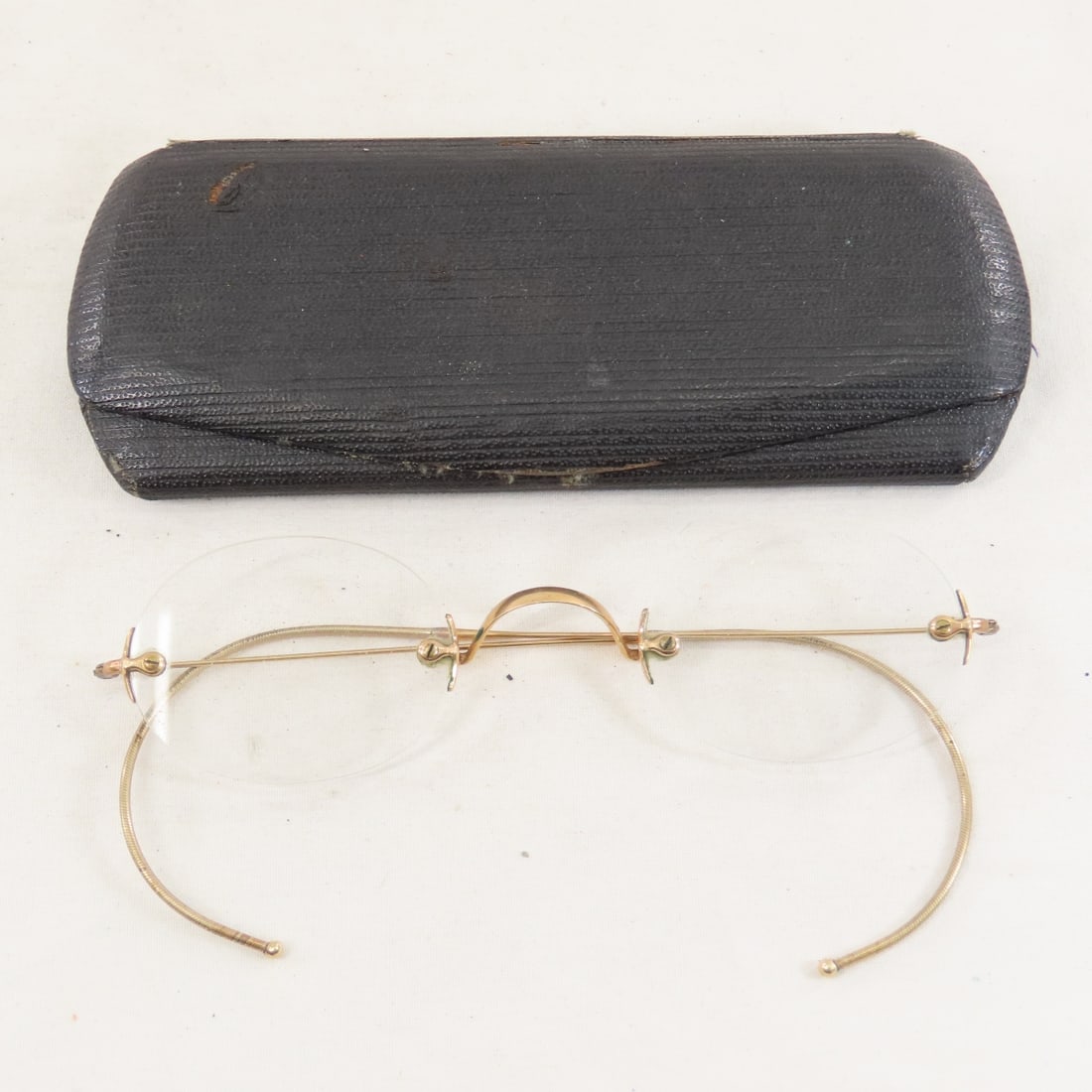 7 Gold Filled Antique Eyeglasses, Parts and Cases - 7