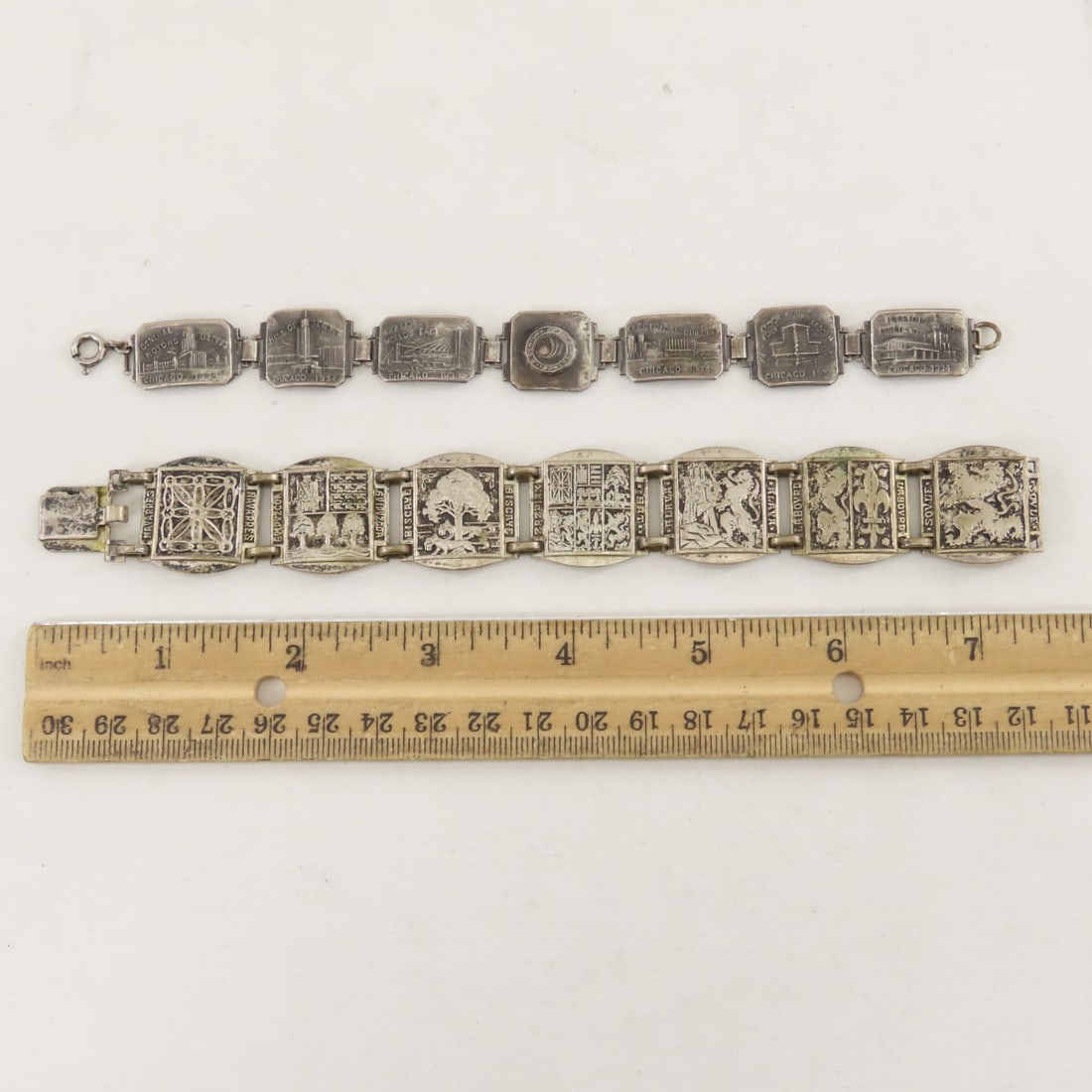 Chicago World's Fair, Coin & 2 Panel Bracelets - 2