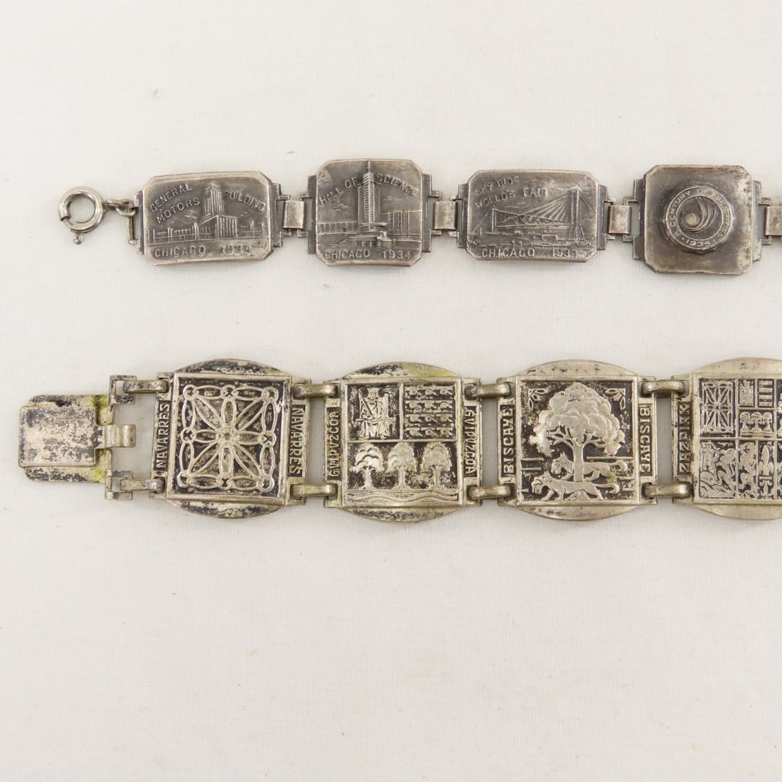Chicago World's Fair, Coin & 2 Panel Bracelets - 3