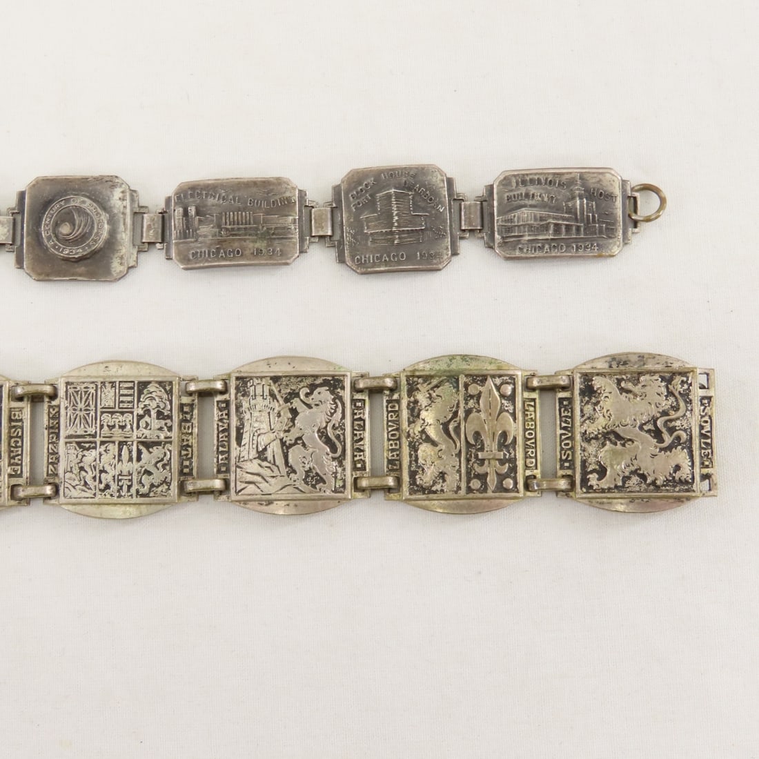 Chicago World's Fair, Coin & 2 Panel Bracelets - 4