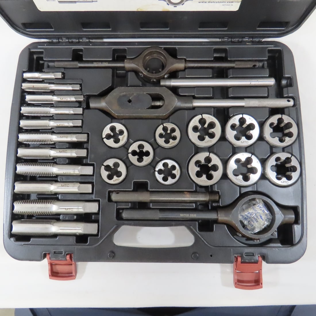 Matco 25STDS 25pc SAE Large Tap & Die Set w/ Case - 2