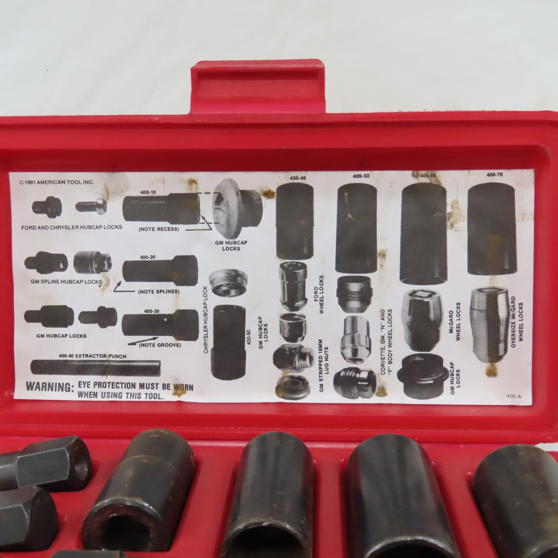 Matco WCK402 9pc Wheel Lock Removal Kit w/ Case - 7