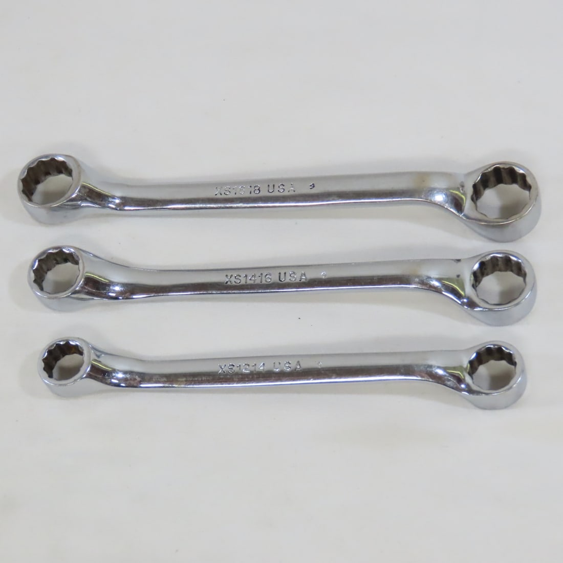 Snap-On XS609 9pc SAE Short 10° Offset Wrench Set - 7