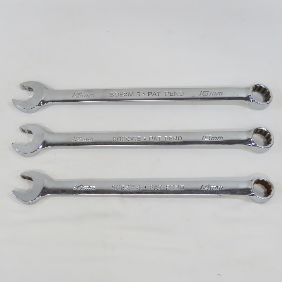 Snap-On SOEXM01FMBR 13pc Metric Combo Wrench Set - 7