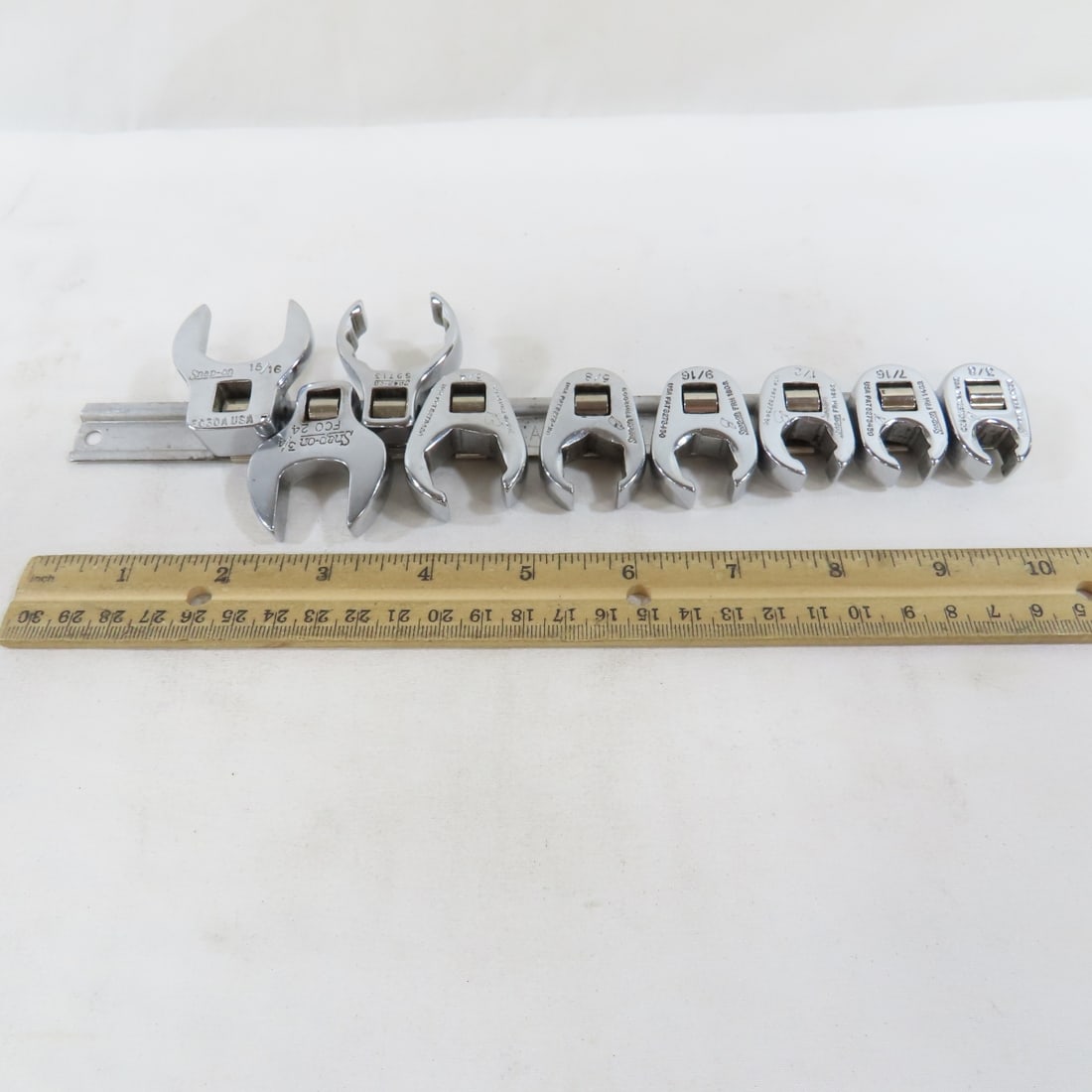 Snap-On 9pc Open End Crowfoot Wrenches - 2