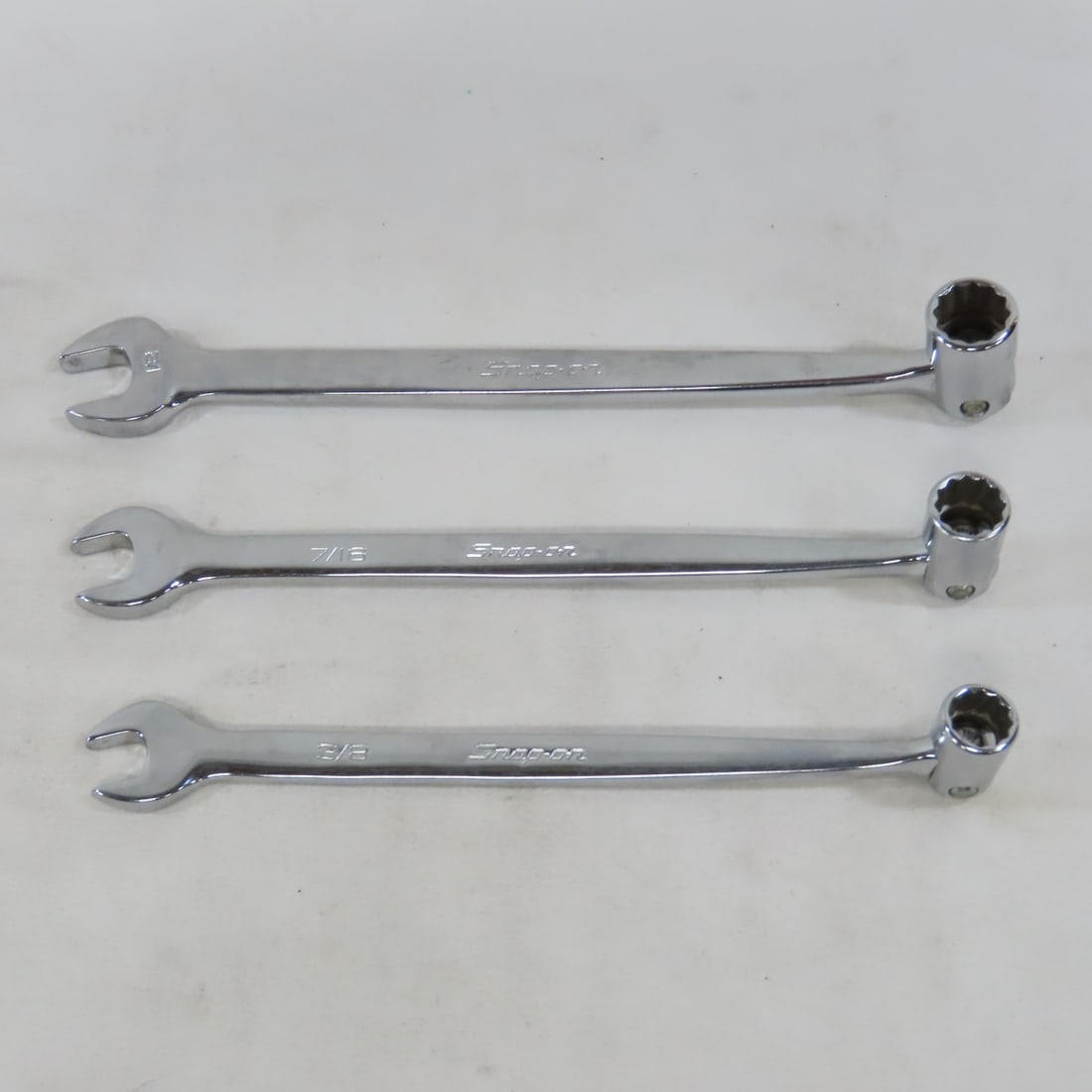 Snap-On FHO607B 7pc SAE Flex-Head/Open Wrench Set - 7