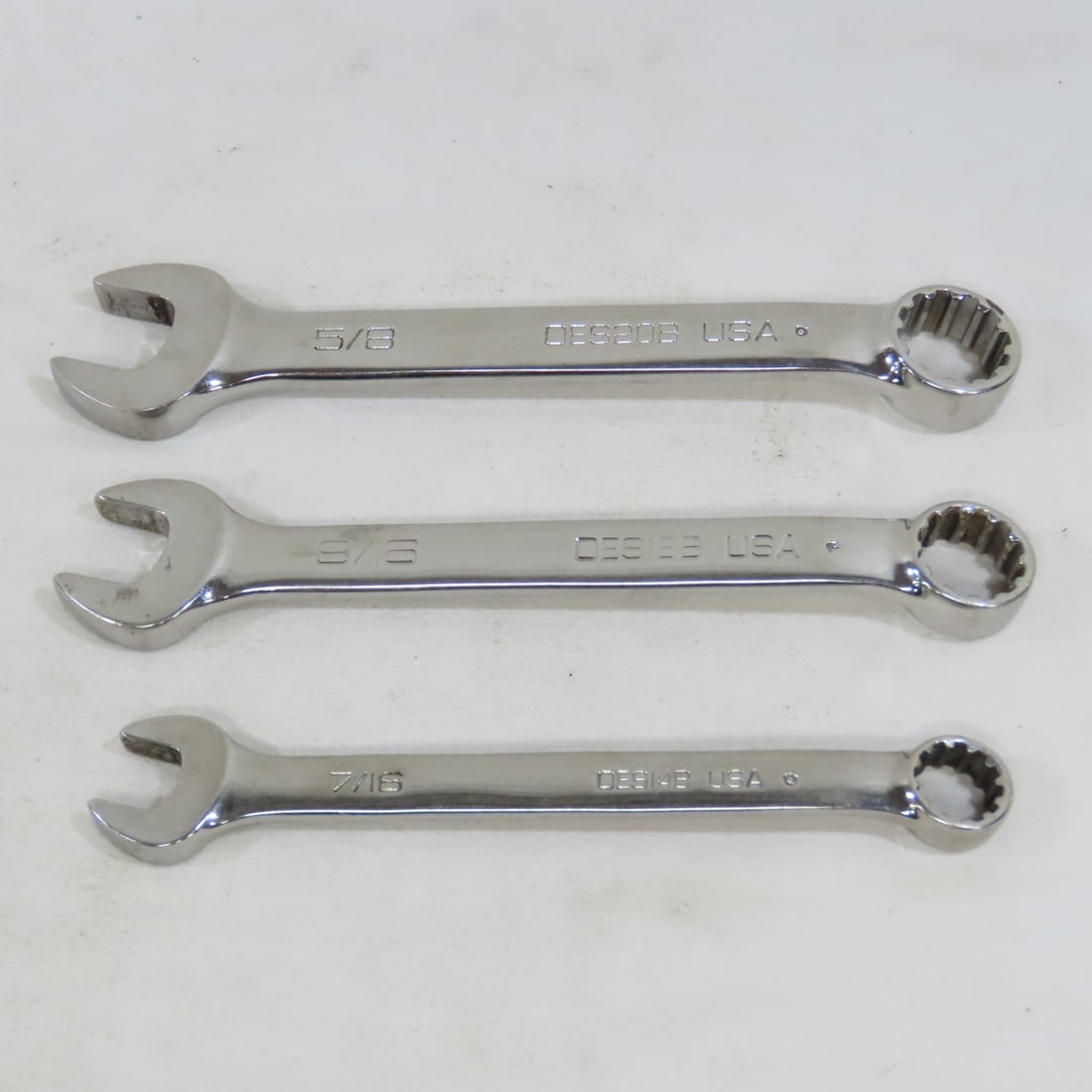 Snap-On 9 Piece Hex Short Combo Wrenches - 7