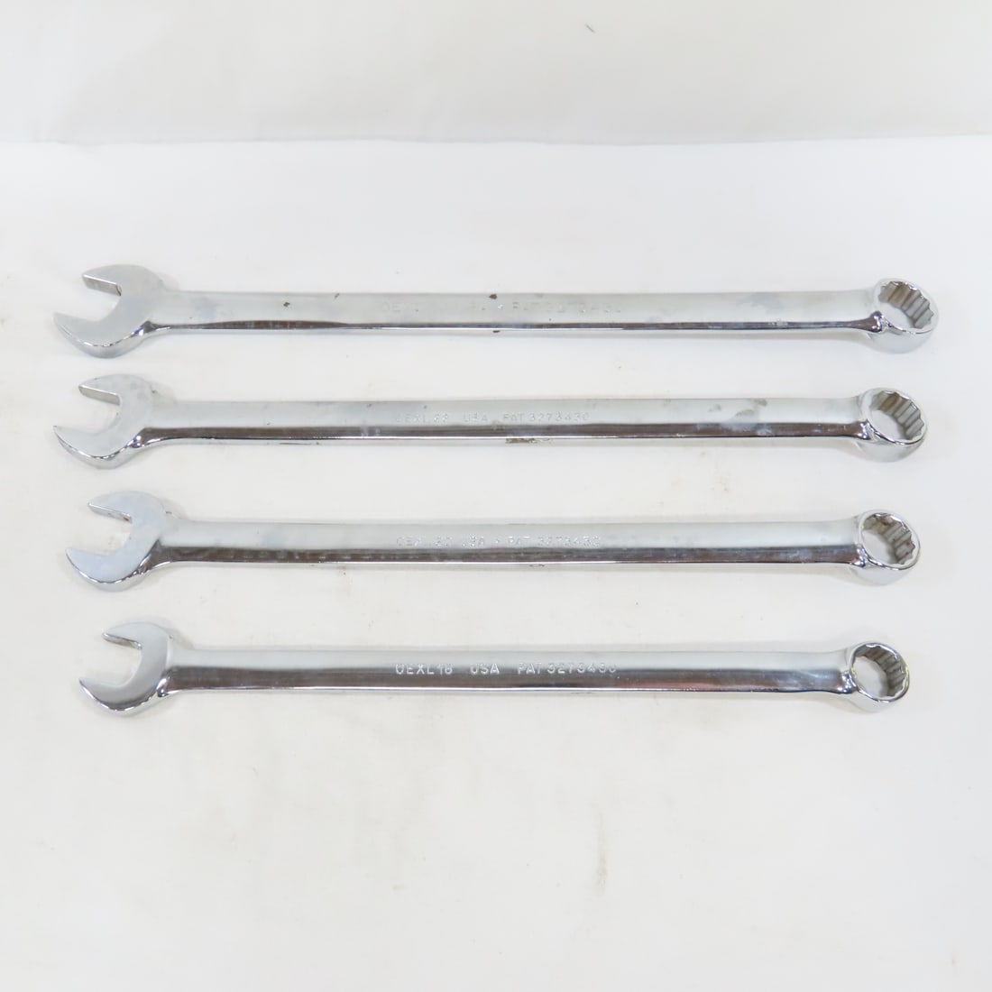 Snap-On 4pc Long Combo Wrenches 9/16 5/8 11/16 1/4 - 2