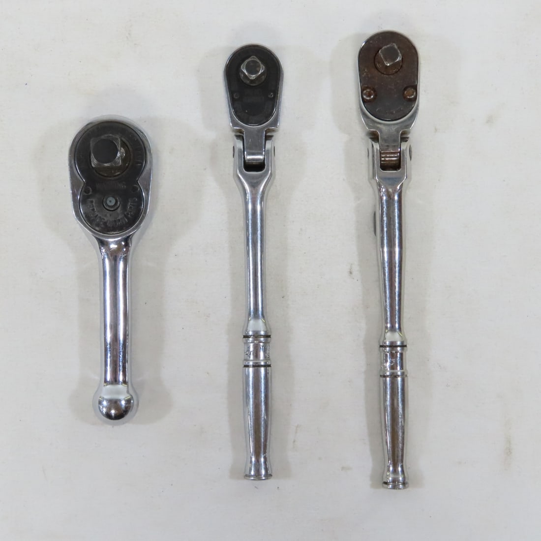 Snap-On 5 pc Flex-Head & Stubby Ratchets 1/4" 3/8" - 8