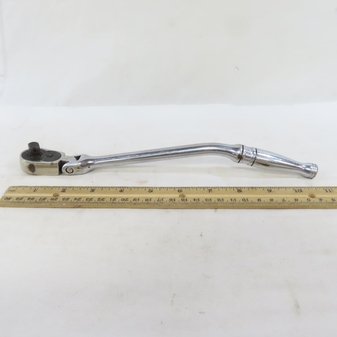 Snap-On F712 3/8" Drive Bent Handle Flex Ratchet - 2
