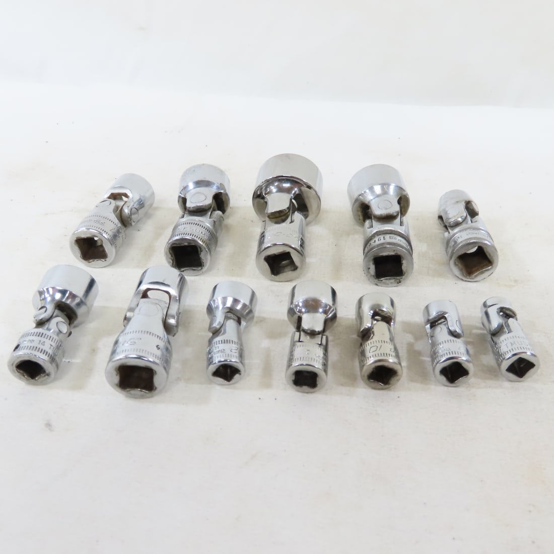Snap-On 1/4" 3/8" Drive Metric Shallow Sockets - 7