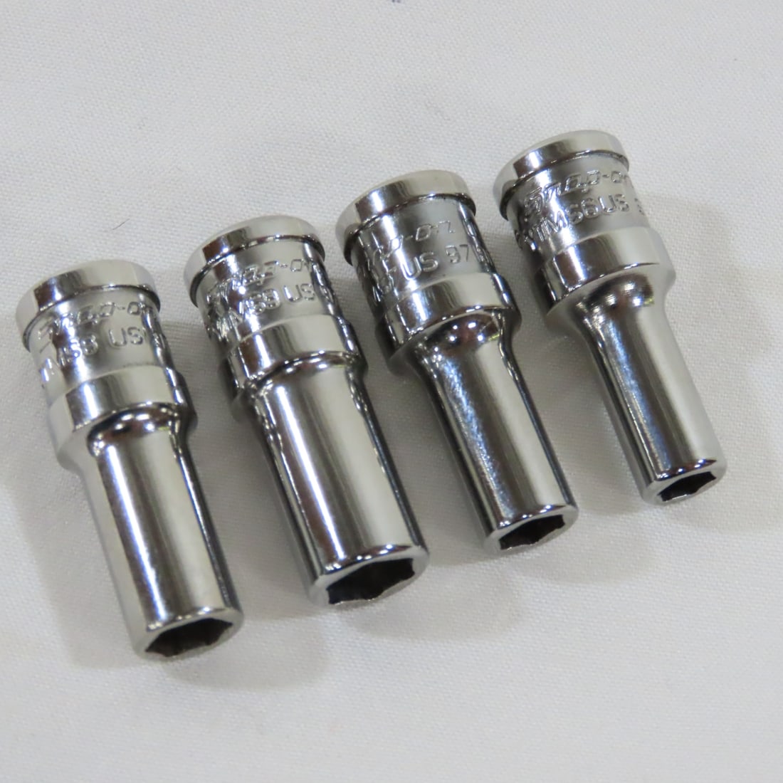 TRUE Snap-On 1/4" 1/2" Drive 6pc Deep Sockets - 7