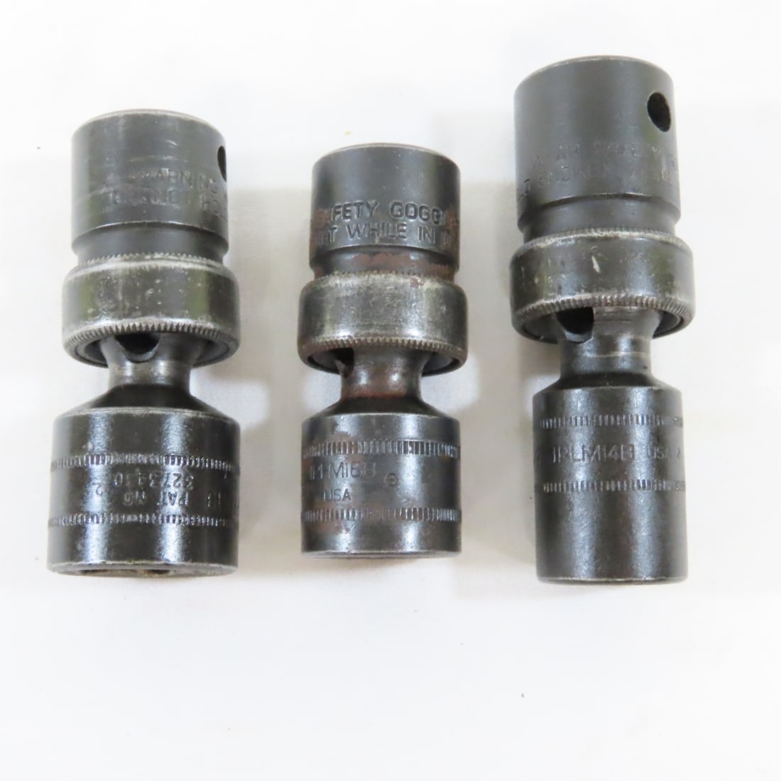 Snap-On 3/8" 1/2" Drive 8pc Swivel Impact Sockets - 7