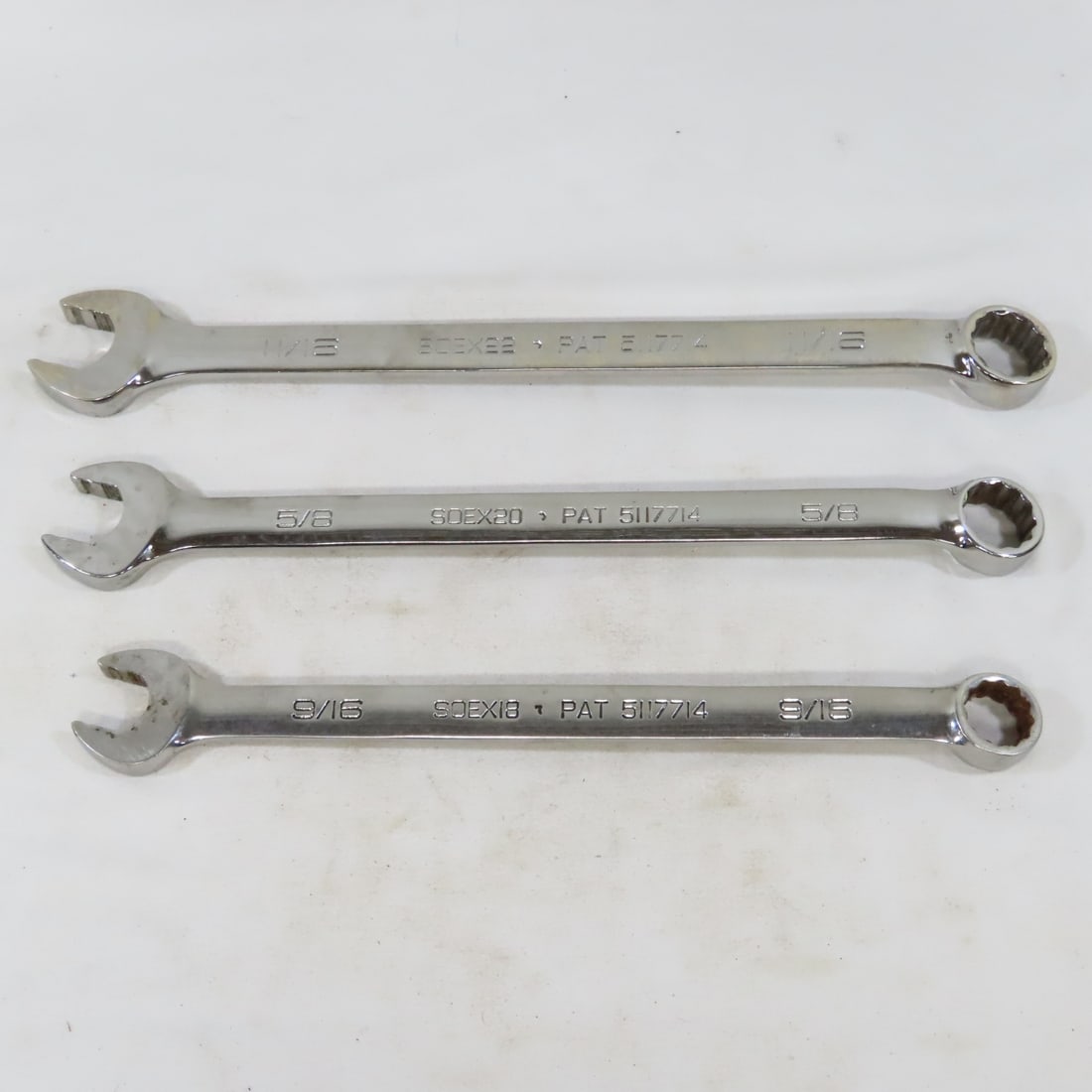 Snap-On SOEX710 10pc SAE Combo Wrench Set - 7