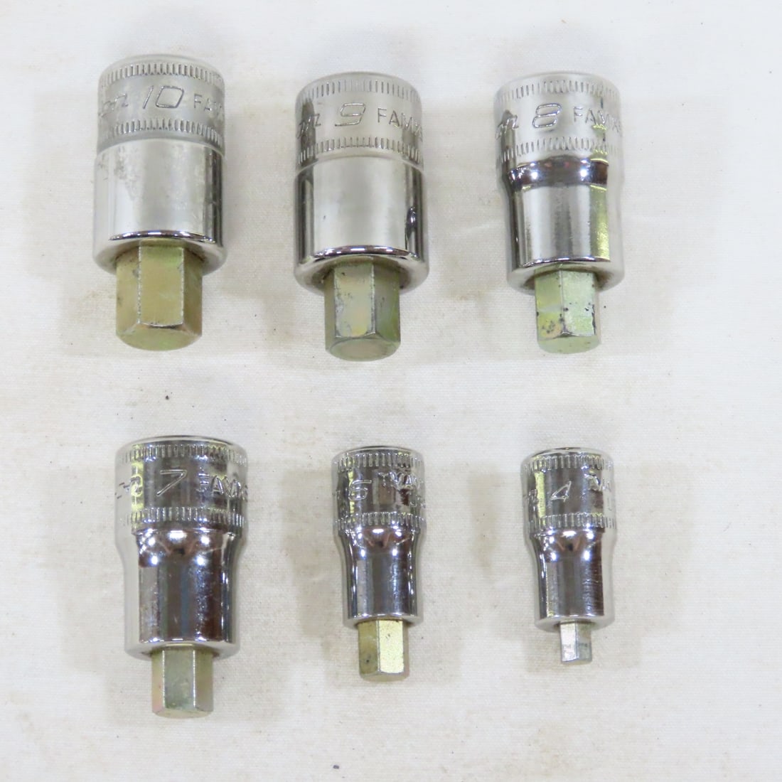 Snap-On 6pc Combo Metric Hex Stubby Socket Drivers - 2