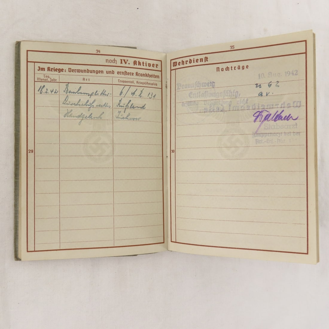 WWII German Soldbuch, Passport & Other Papers - 20