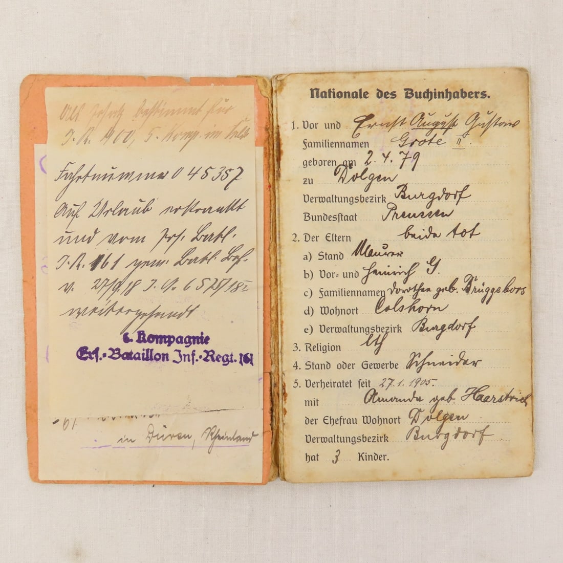 WWII German Soldbuch, Passport & Other Papers - 3