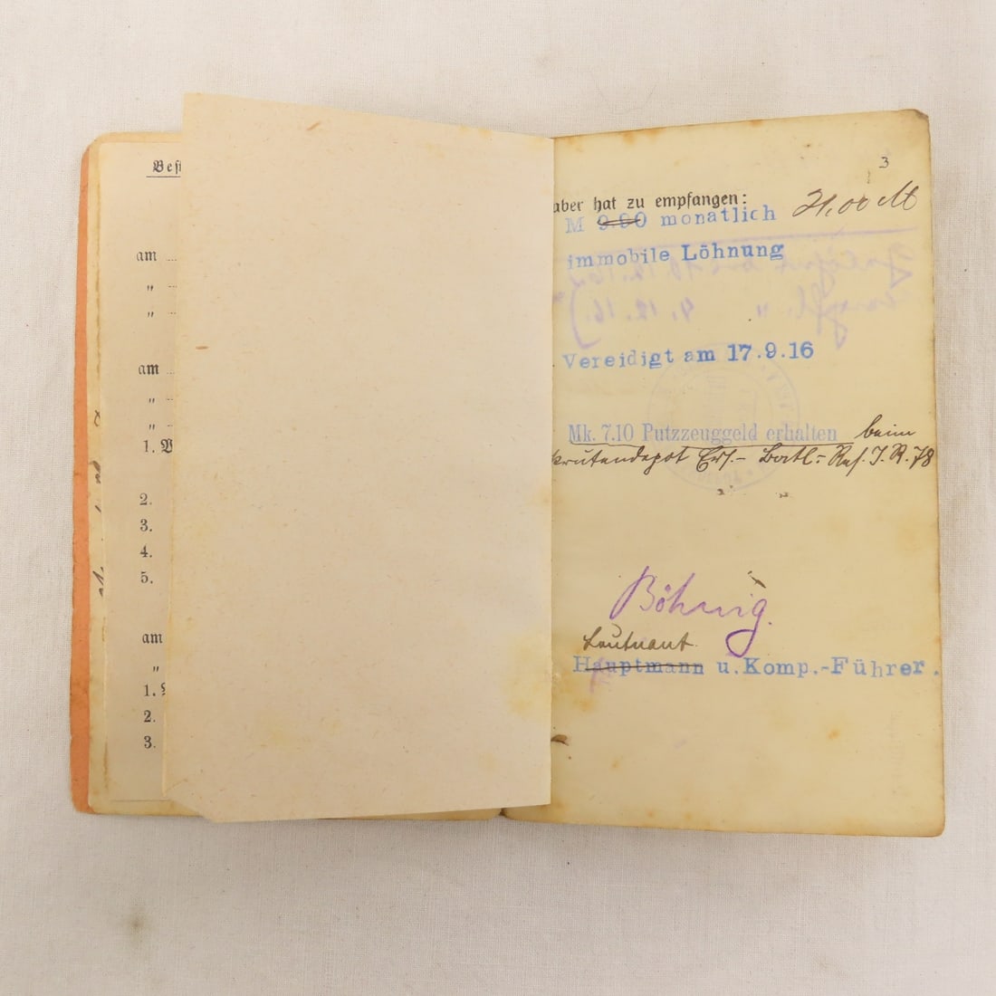 WWII German Soldbuch, Passport & Other Papers - 6
