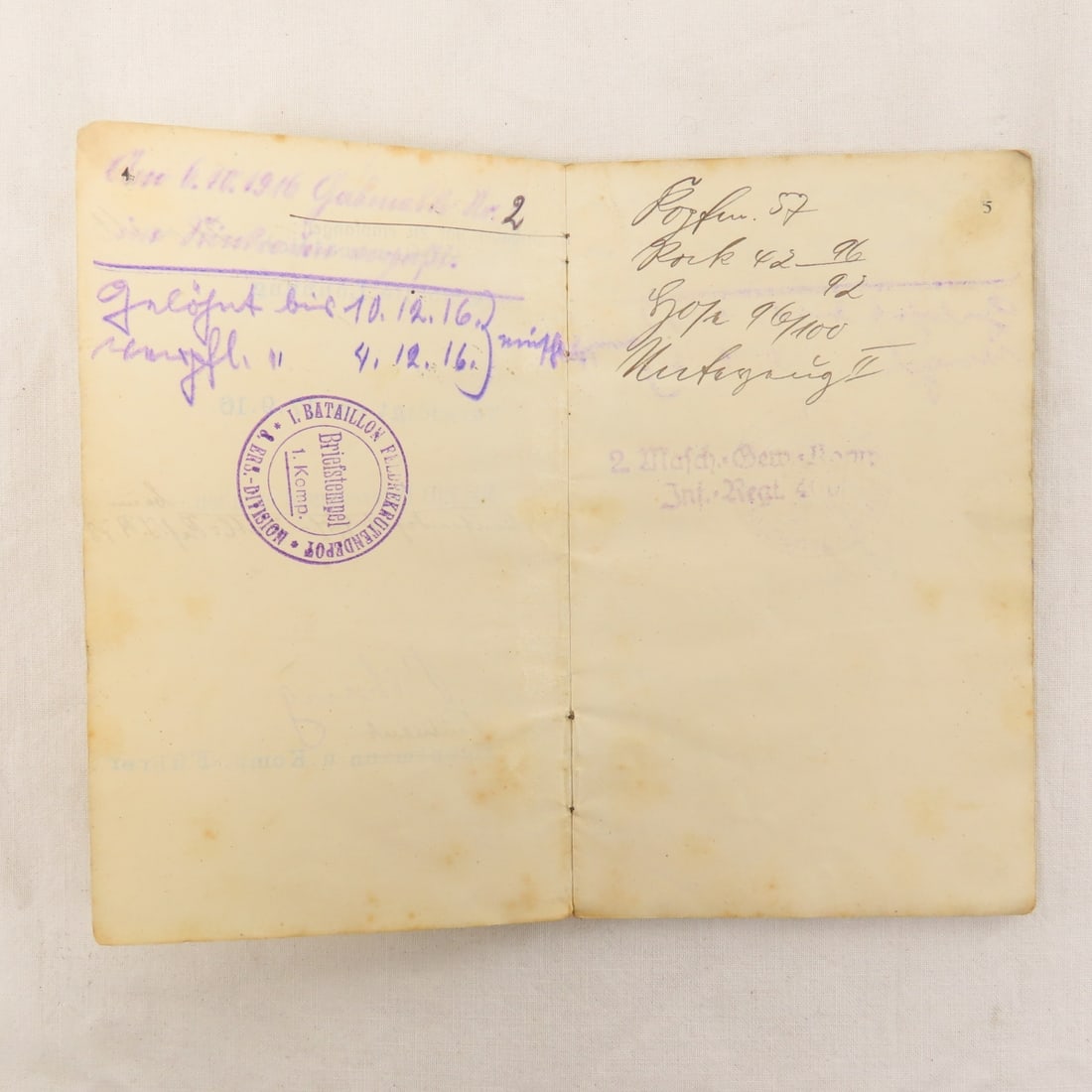 WWII German Soldbuch, Passport & Other Papers - 7
