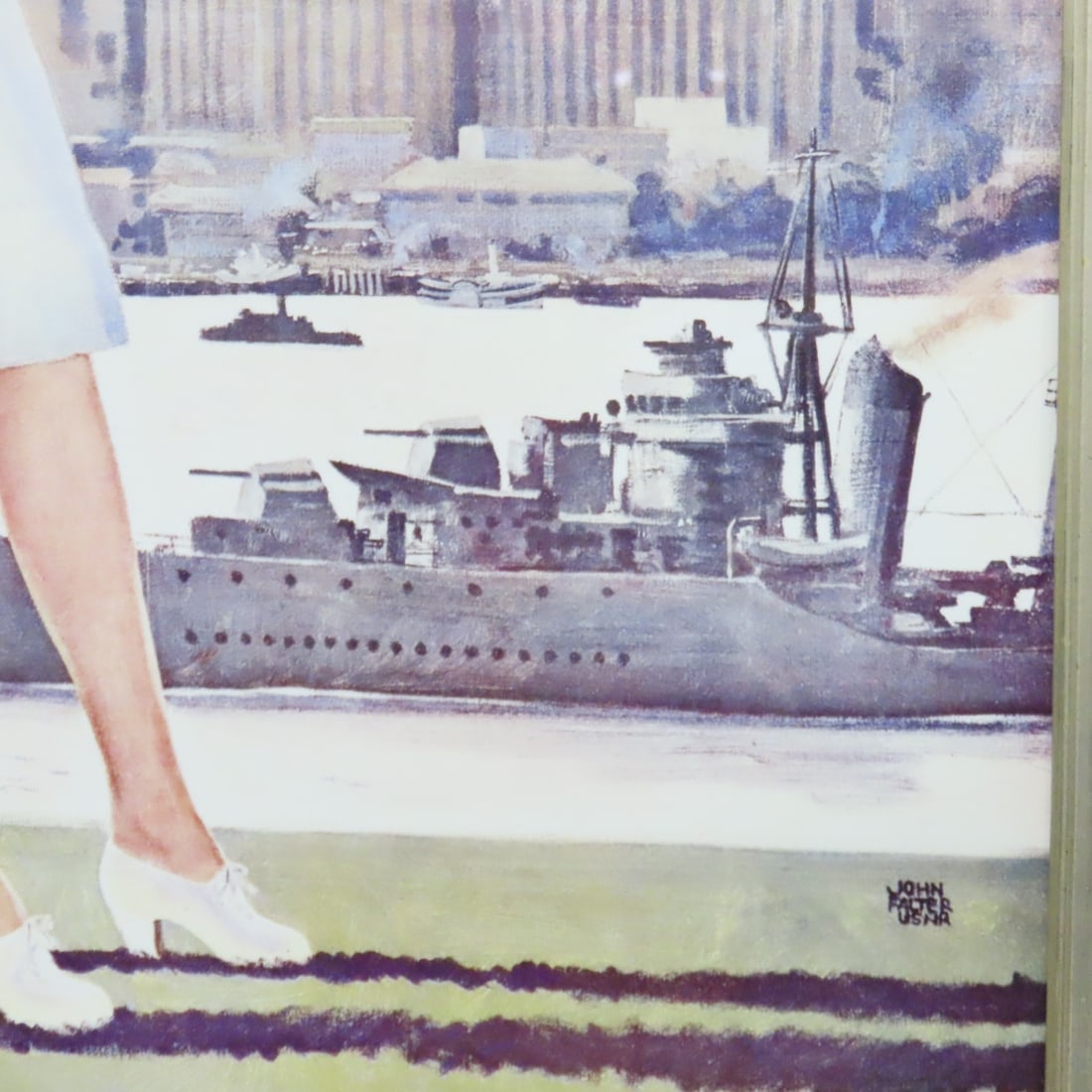 Vintage Navy Recruitment Poster Framed - 3