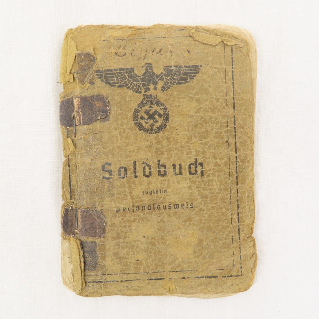 WWII German Soldbuch & Dog Tag: WWII German Soldbuch & Dog Tag - Knorad Bigus 3rd Battery, Artillery Regiment 68, no photo, rough shape. LOT SIZE: 6x4x1" 1 LB All information and photos, which are part of the description) are