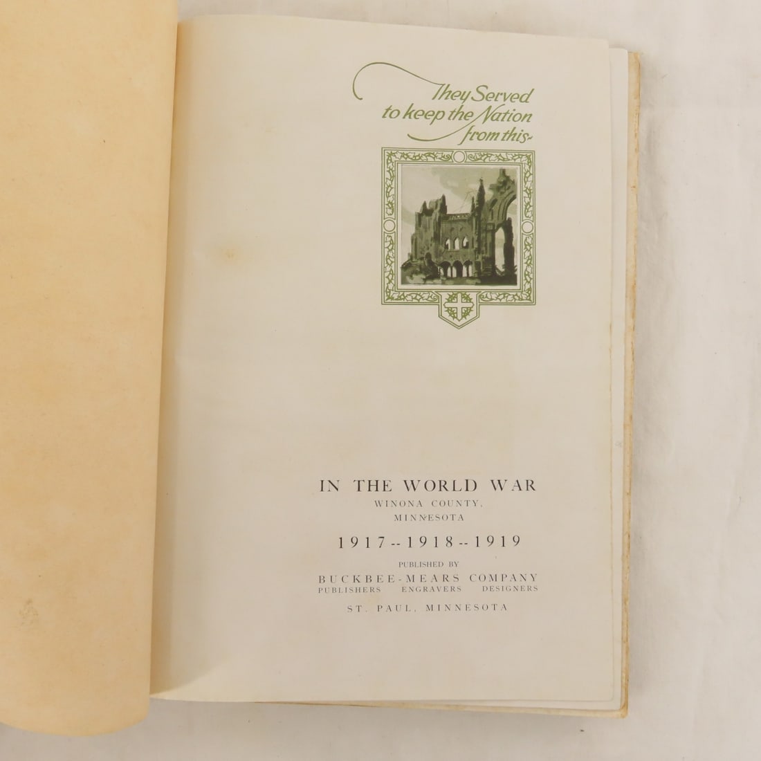 Winona County Minnesota In The World War Book - 3