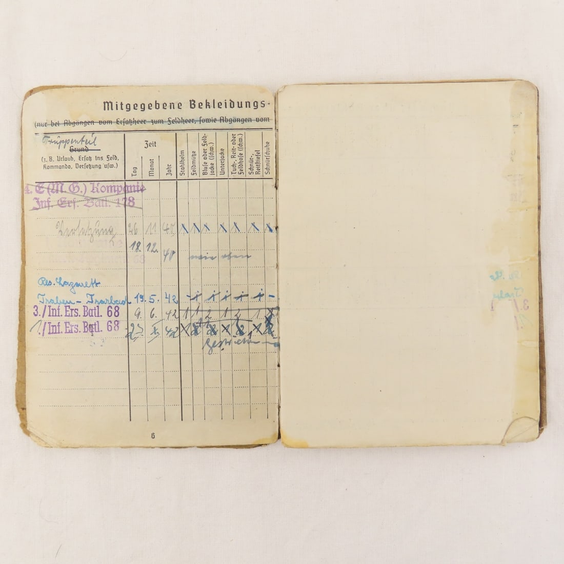 Soldbuch Grouping- WWII German 23rd Inf. Soldier - 4