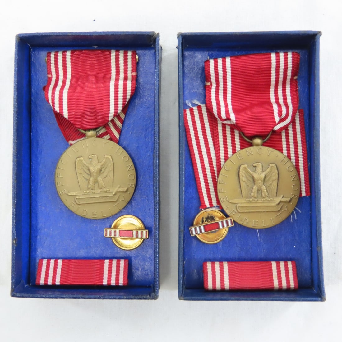 18 Vintage Boxed Army Good Conduct Medals - 4