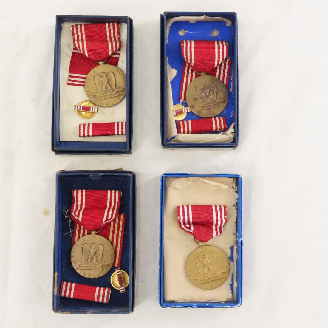 18 Vintage Boxed Army Good Conduct Medals - 7