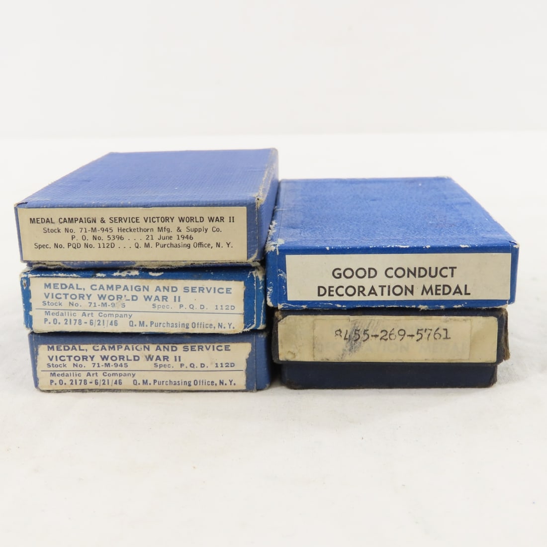 18 Vintage Boxed Army Good Conduct Medals - 9