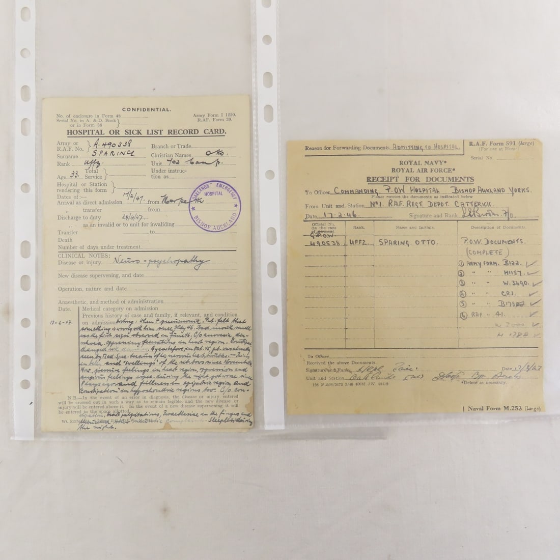 Great Britain POW Camp Paperwork of German Soldier - 3