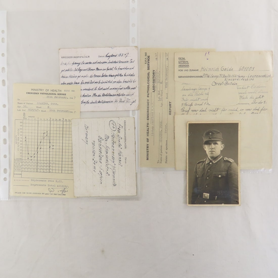 Great Britain POW Camp Paperwork of German Soldier - 4