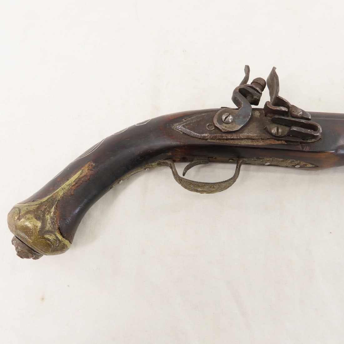 Indian Mughal .62 Caliber Flintlock Pistol - 3