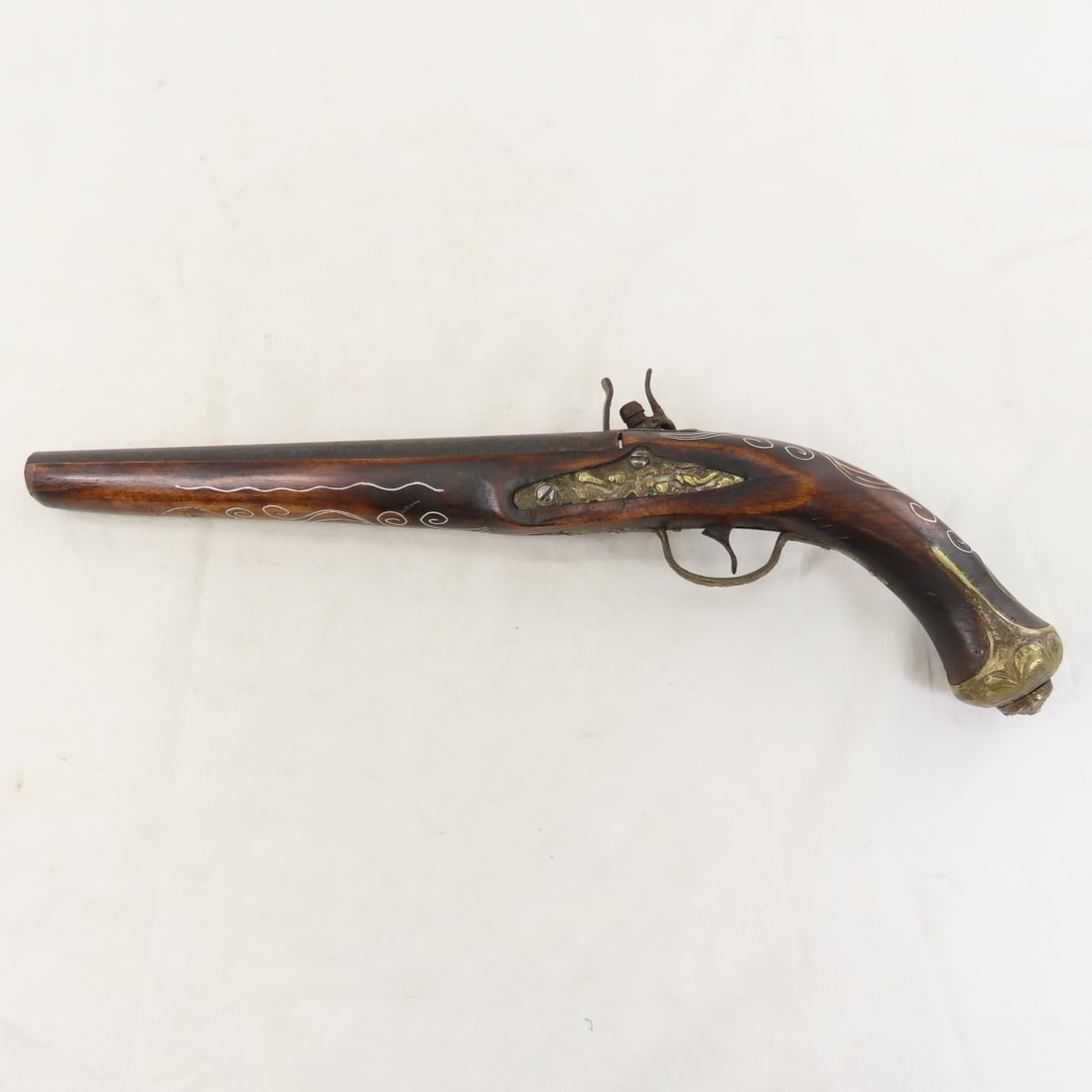 Indian Mughal .62 Caliber Flintlock Pistol - 5