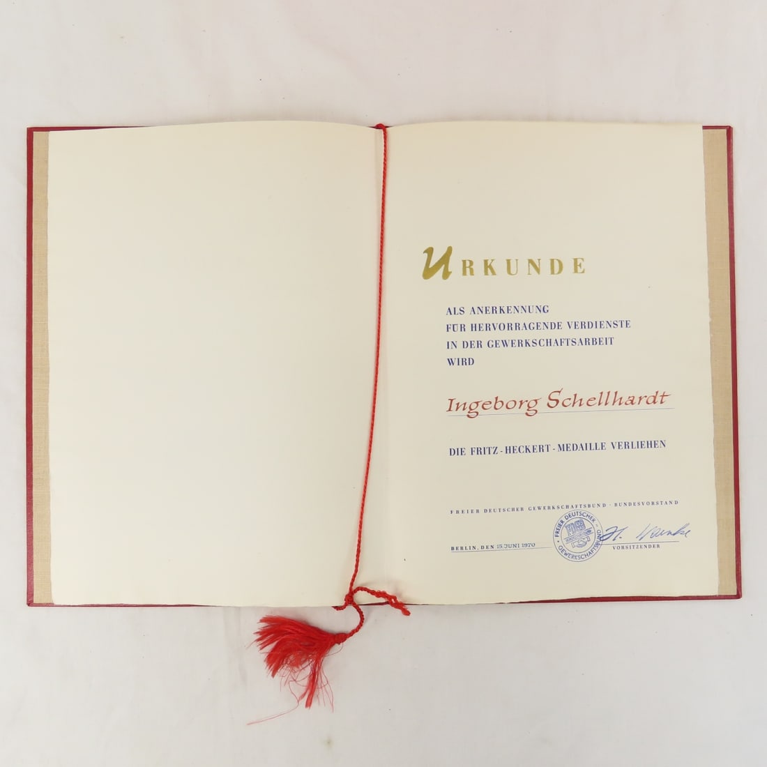 East German Union & Organizational Certificates - 7