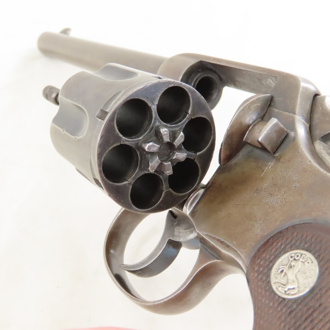 Colt New Service Revolver .38 WCF with Letter - 4