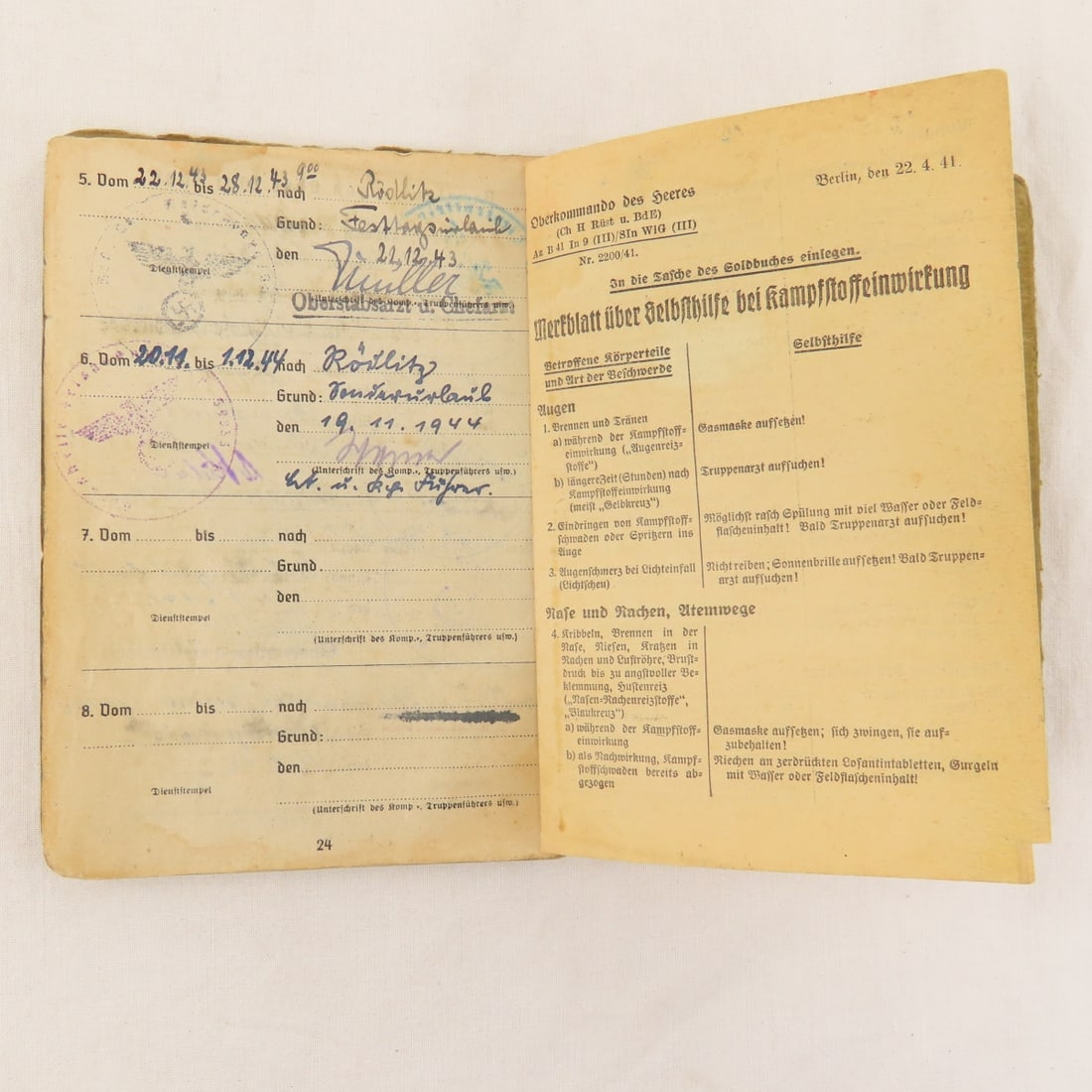 WWII German Soldbuch & Other Papers - 16