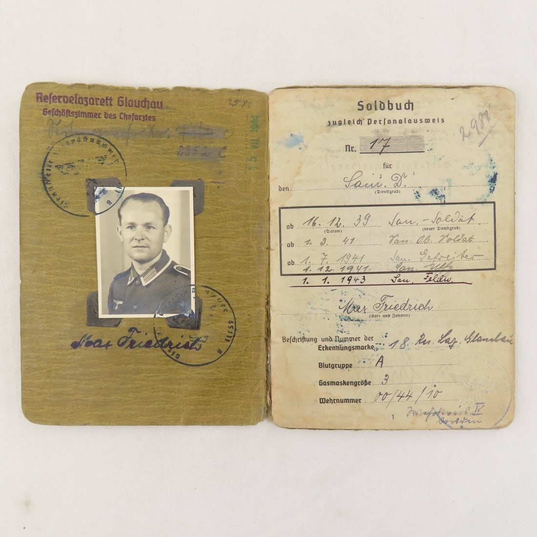 WWII German Soldbuch & Other Papers - 3