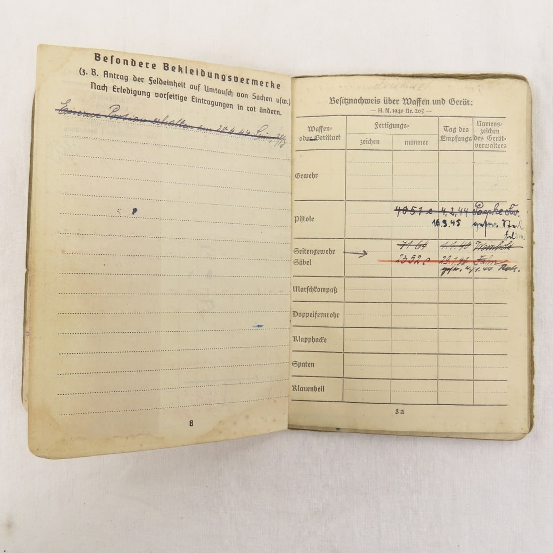 WWII German Soldbuch & Other Papers - 7