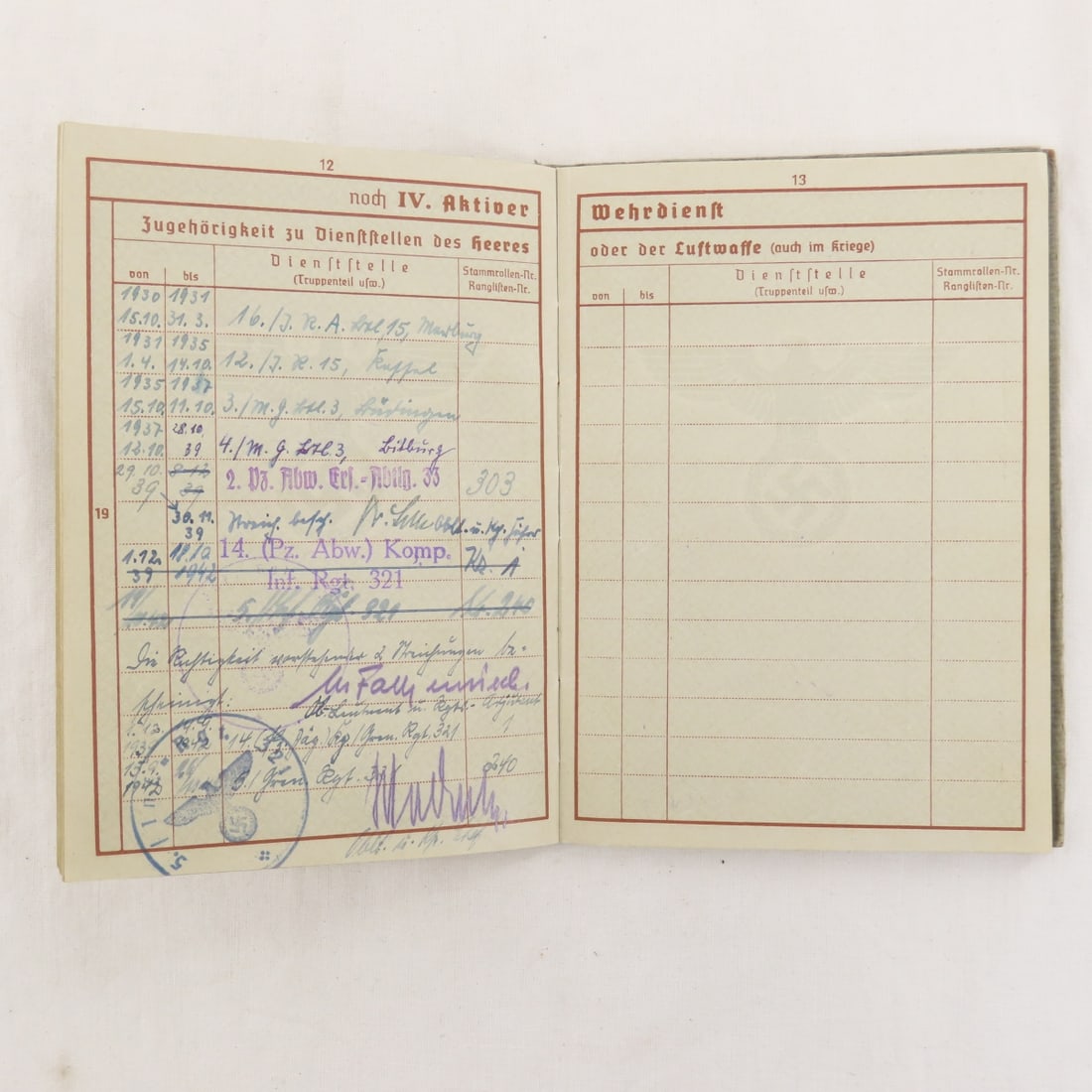 WWII German Soldier Military Record Book & More - 7