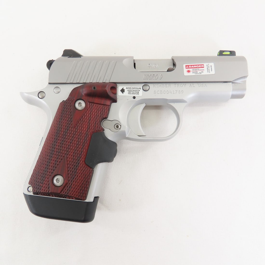 Kimber Micro 9 Stainless 9mm Pistol w/ Laser Grip - 2
