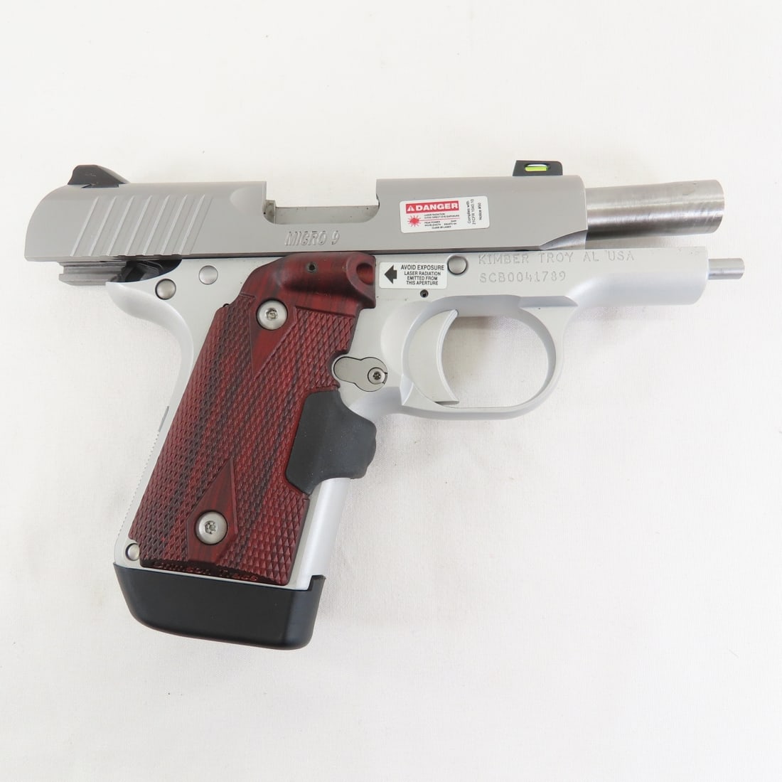 Kimber Micro 9 Stainless 9mm Pistol w/ Laser Grip - 4