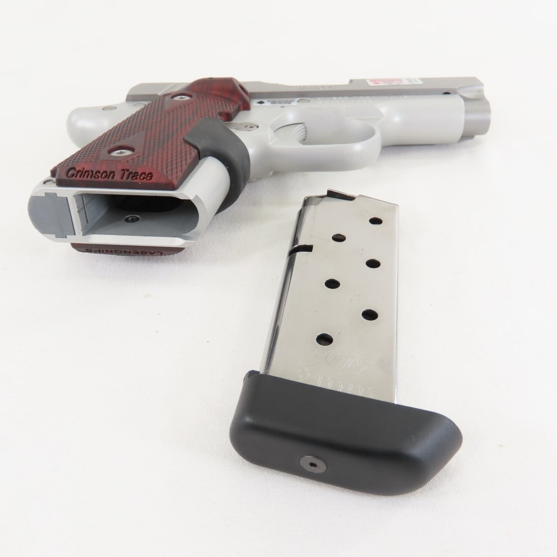 Kimber Micro 9 Stainless 9mm Pistol w/ Laser Grip - 6