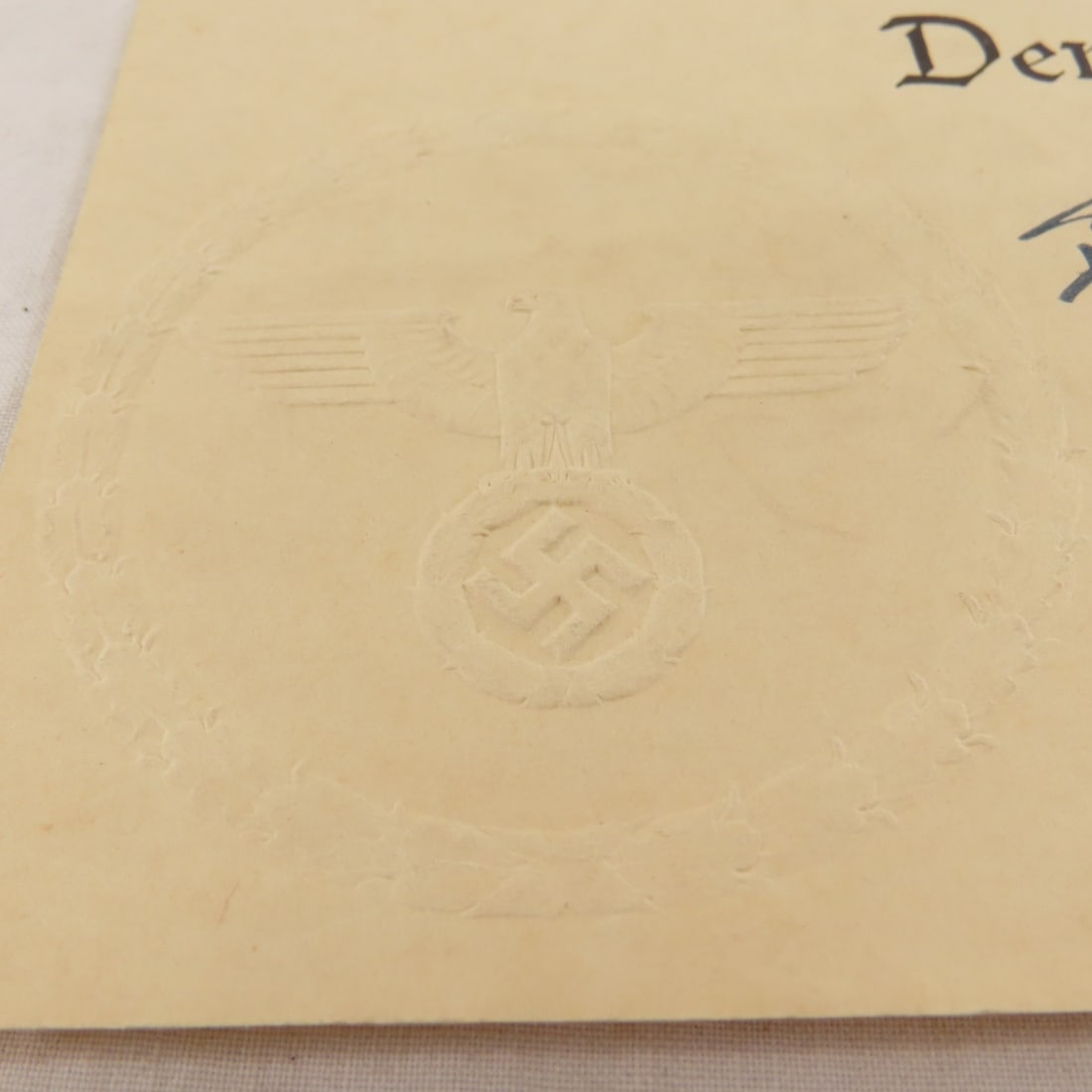 Mother's Cross Certificate, WWII German Ephemera - 16